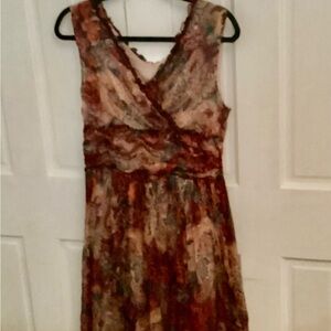 Paisley Ruffled Dress S